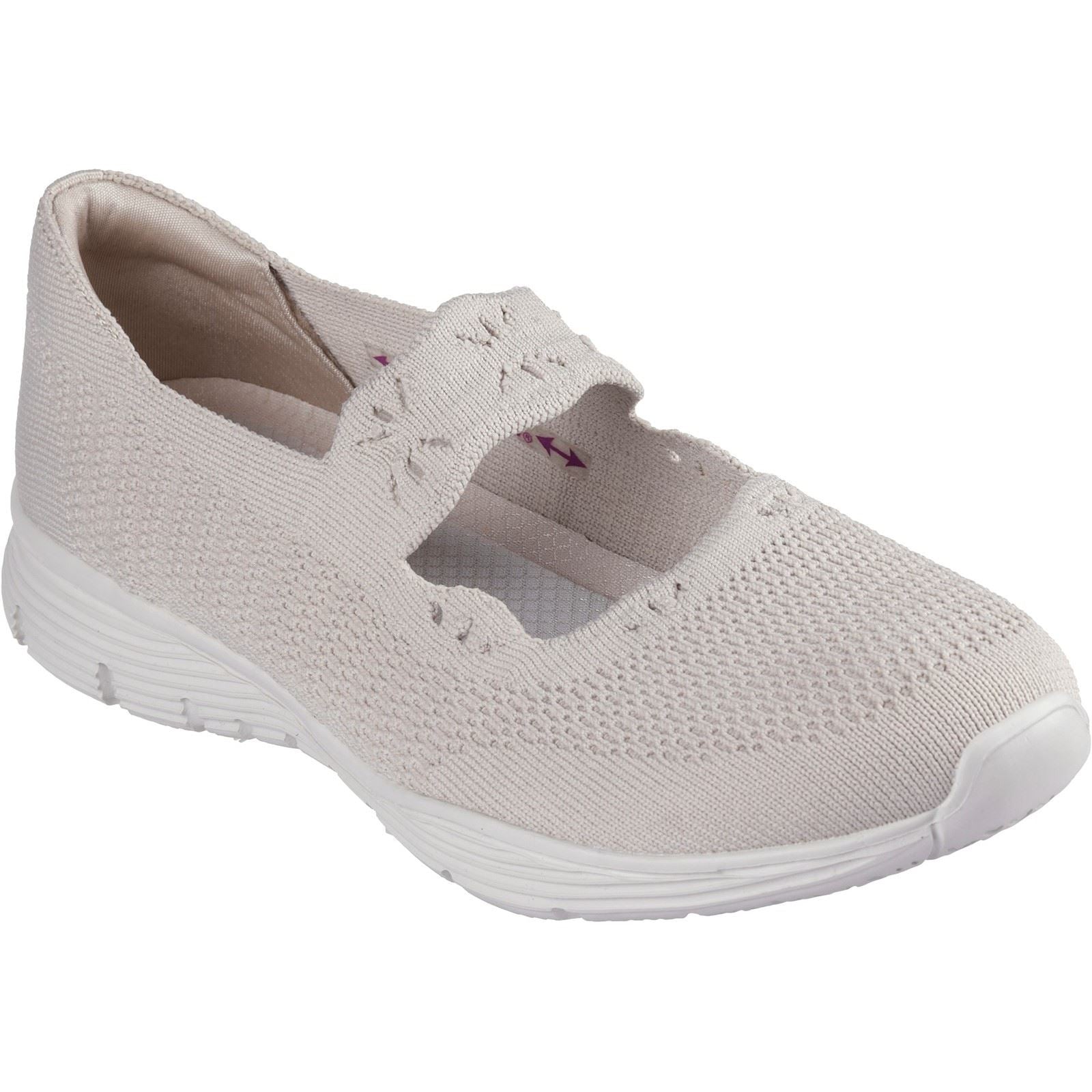 Skechers Seager Cute N' Coy Textile Damen Natur Sneakers