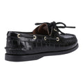 Sperry Authentic 2 Eye Damen Bootsschuhe Aus Schwarzem Leder