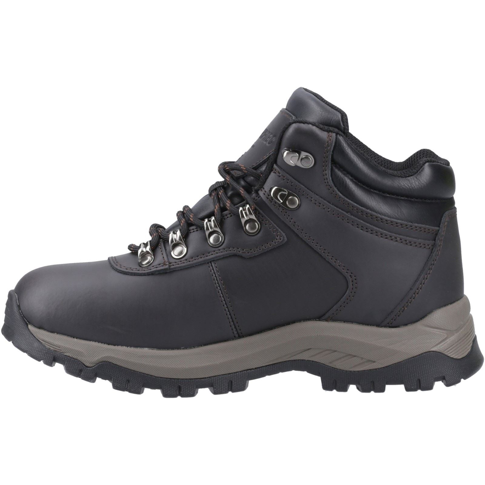 Hi-Tec Eurotrek Lite Waterproof Kunstleder Herren Wanderstiefel In Dunkelschokolade