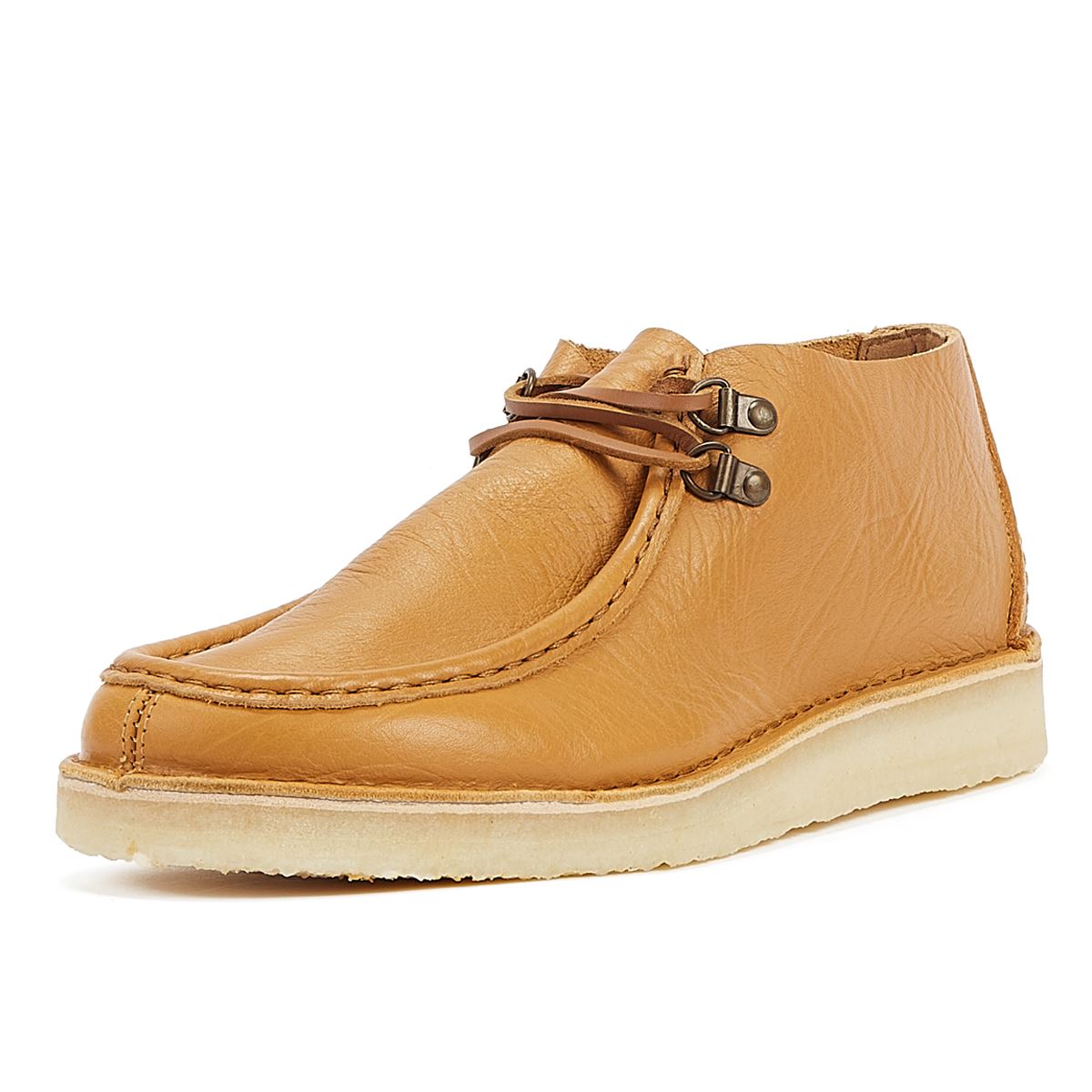 Clarks Wüsten-Nomadenleder Curry Herrenstiefel In Hellbeige