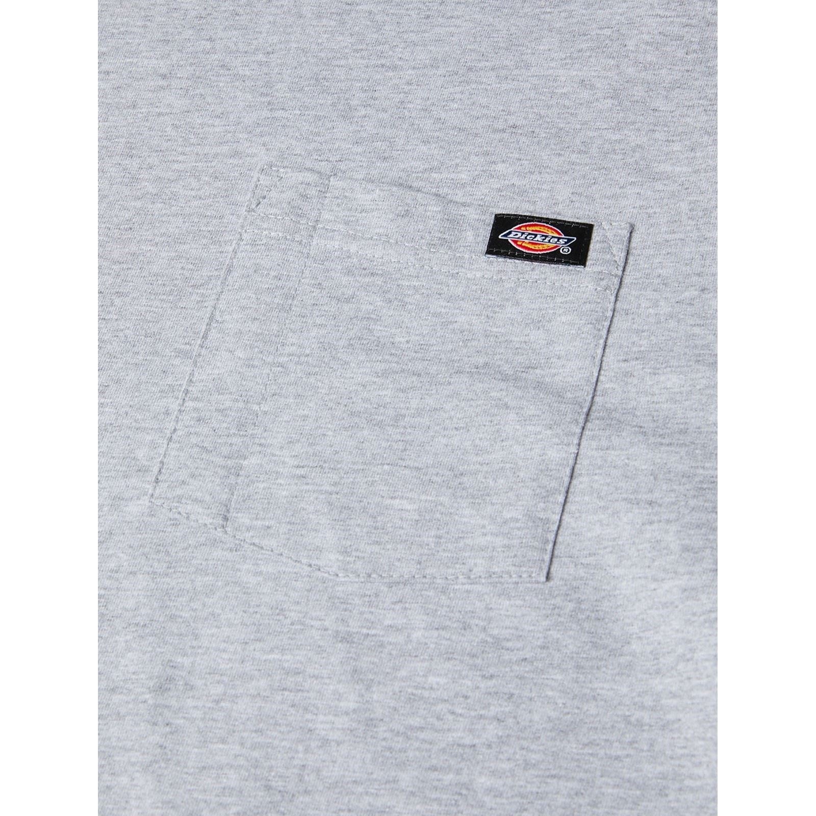 Dickies Pocket Tee Long Sleeve Baumwoll Herren Graues T-Shirt