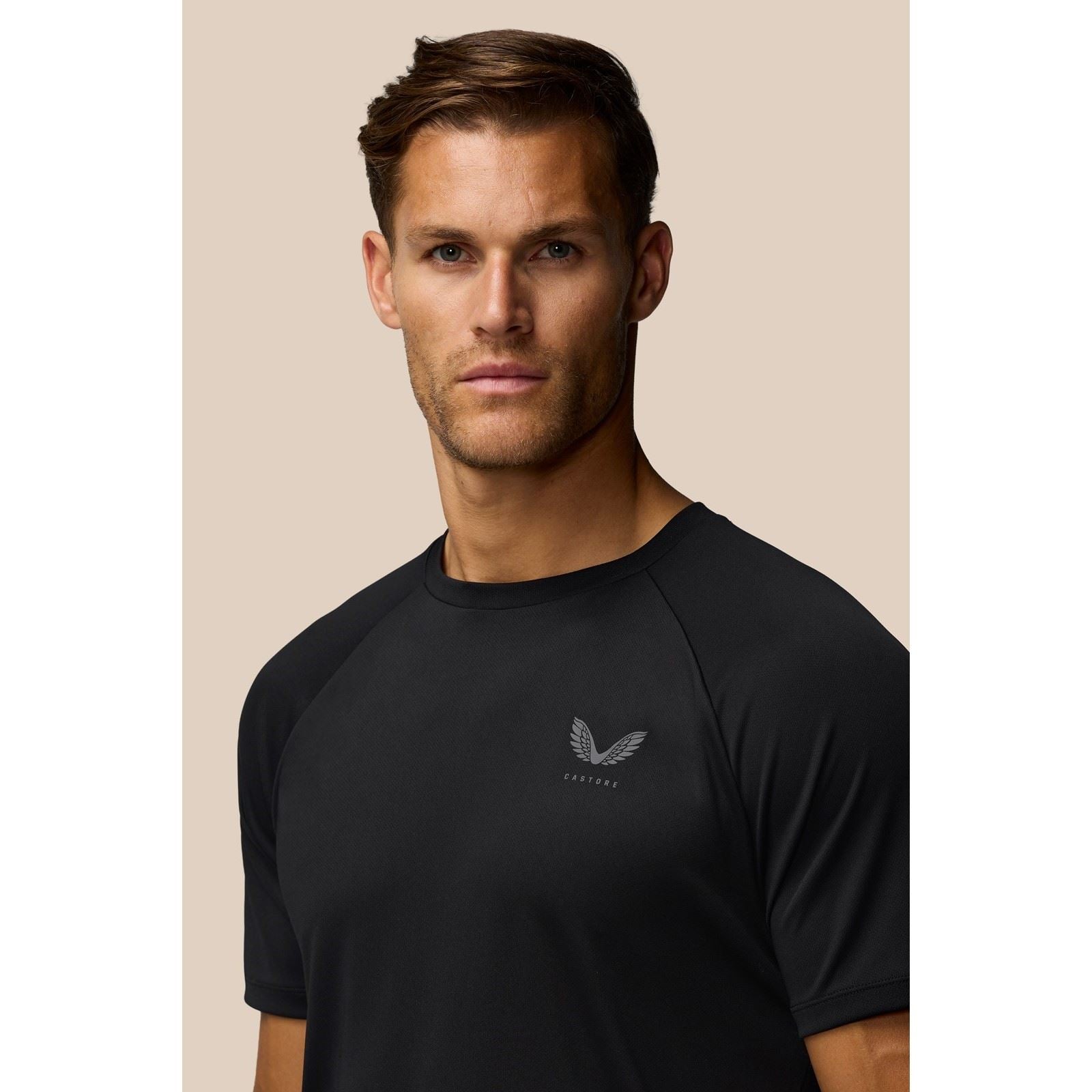 Castore Adapt Training T-Shirt Polyester Herren Schwarze Farbe Sport-T-Shirts