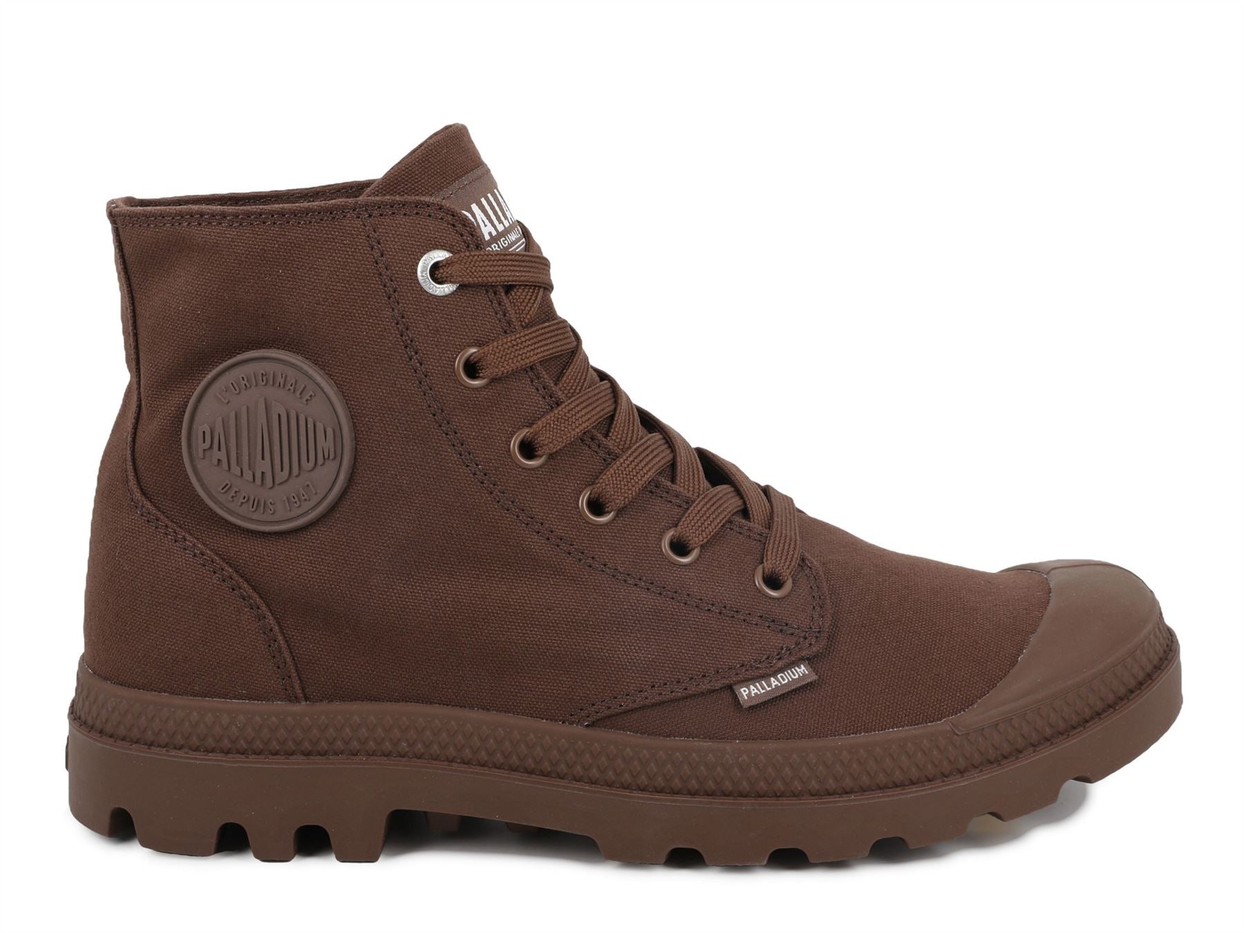 Palladium Mono Chrome Baumwoll Herrenbraune Stiefel