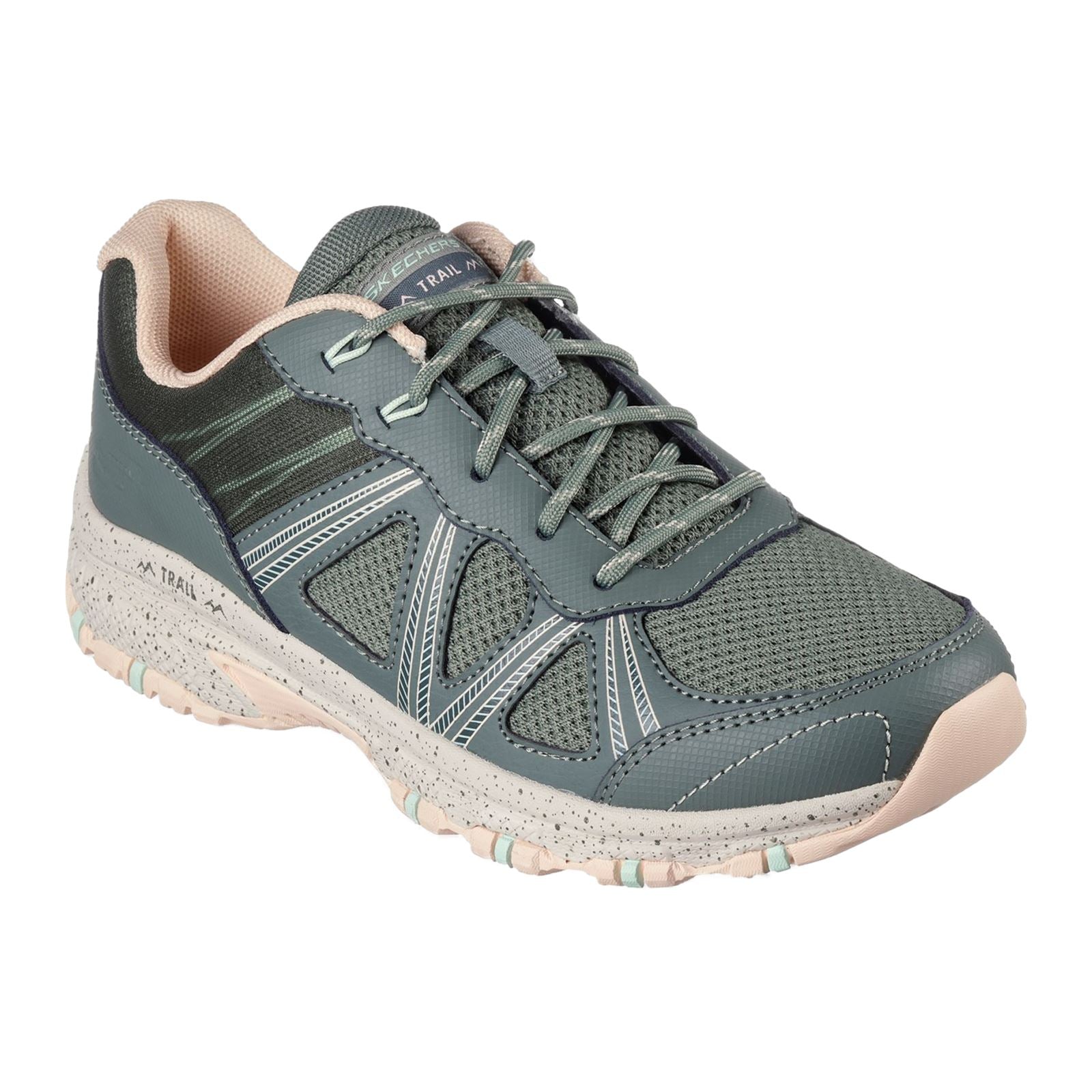 Skechers Hillcrest Ridge Leder Damen Oliv Sneakers