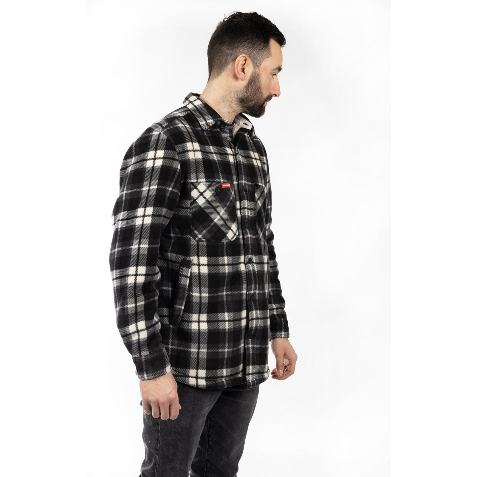 Hard Yakka Sherpa Herren Graue Fleecejacke