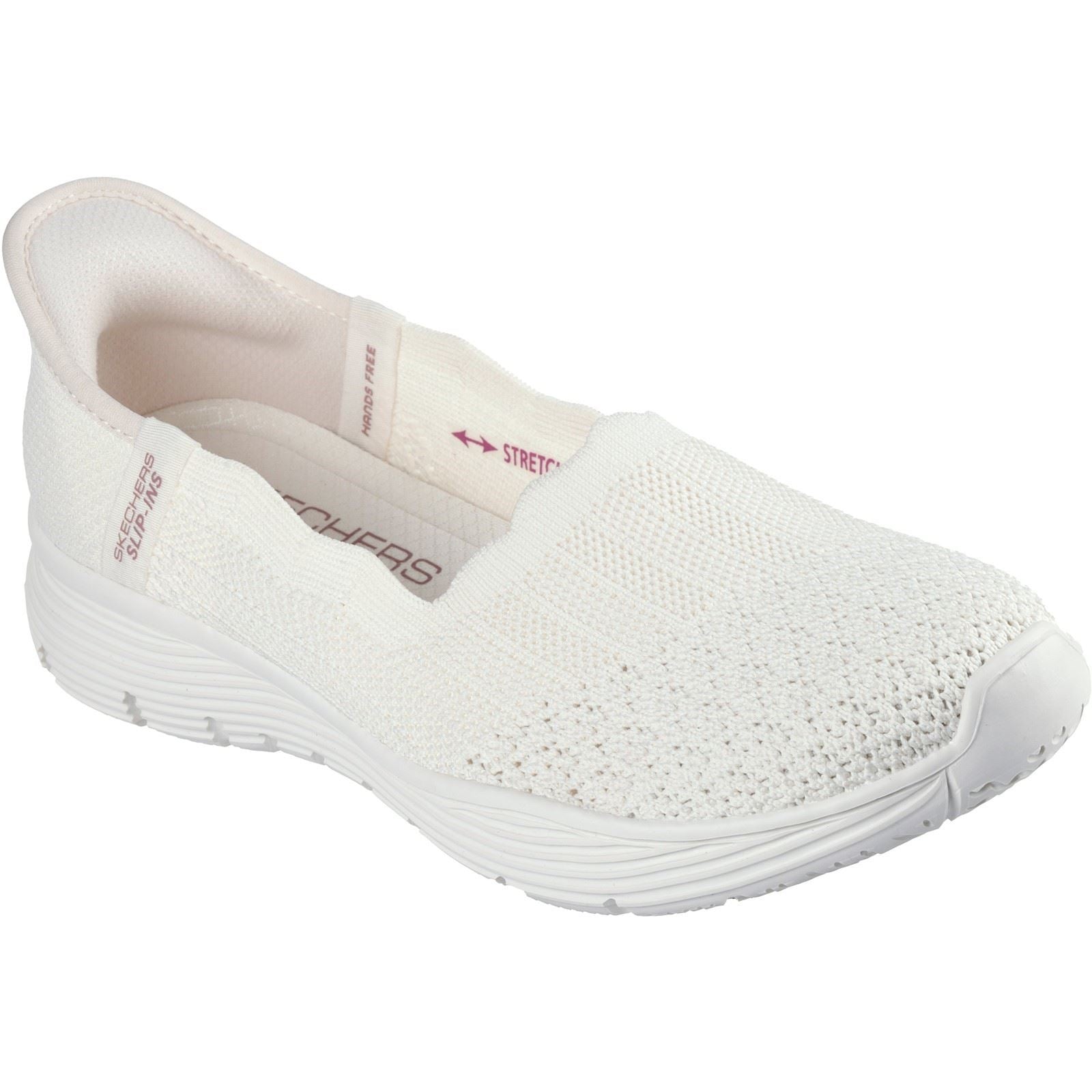 Skechers Seager Believe It Damen Sneaker In Off Weiß Aus Textil