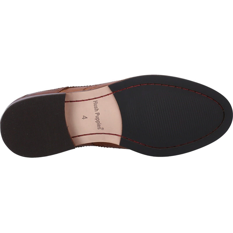 Hush Puppies Natalia Leder Damen Tan Brogues Schuhe