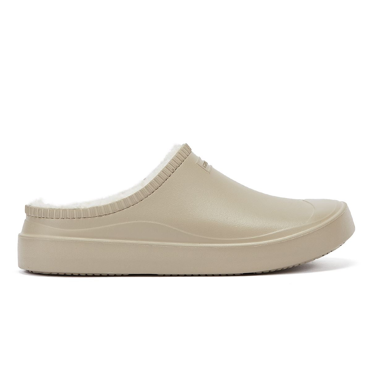 Hunter Bloom Gefütterte Mule Alloy Weiße Clogs