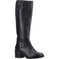 Hush Puppies Heidi Leder Damen Schwarze Farbe Lederstiefel