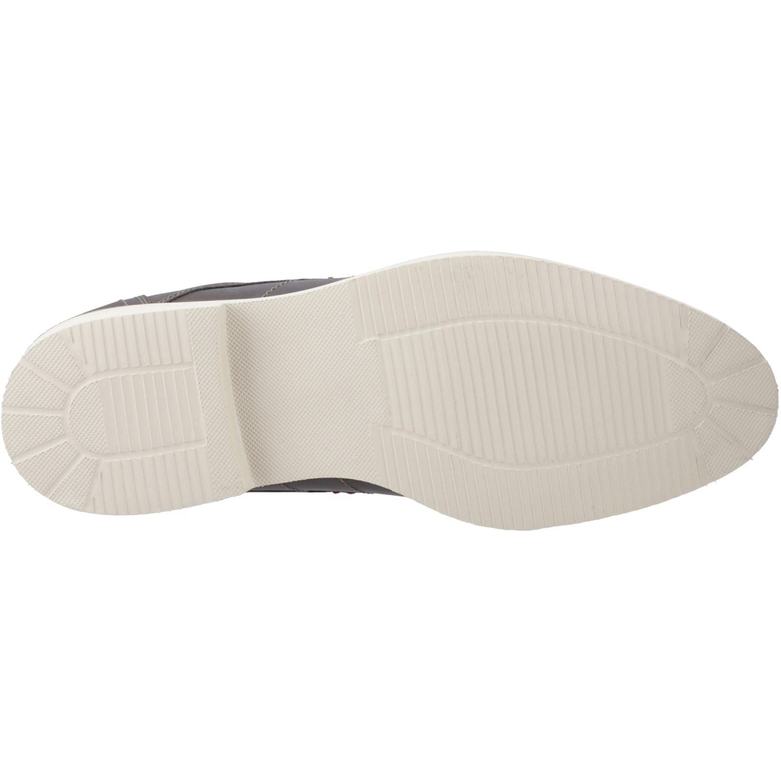Pod Hampton Leder Herren Graue Schnürschuhe