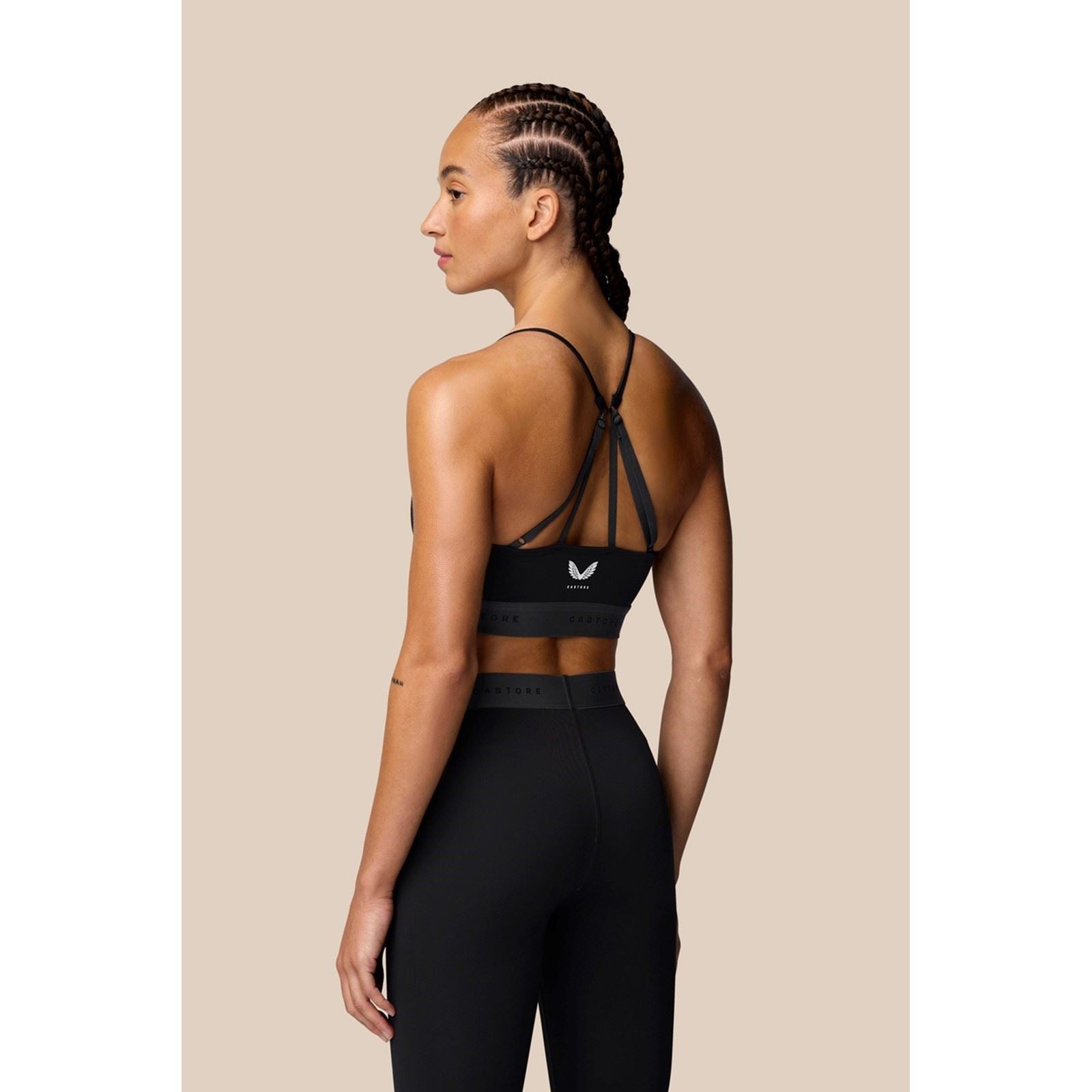 Castore Low Support Sports Bra Polyester Damen Schwarze Farber Sport-Bh