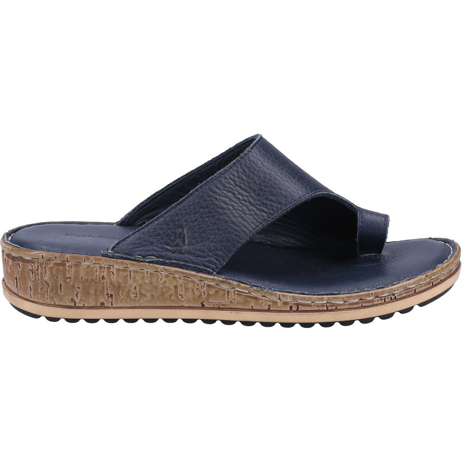 Hush Puppies Elissa Toepost Damen Wildleder Sandalen In Marineblau