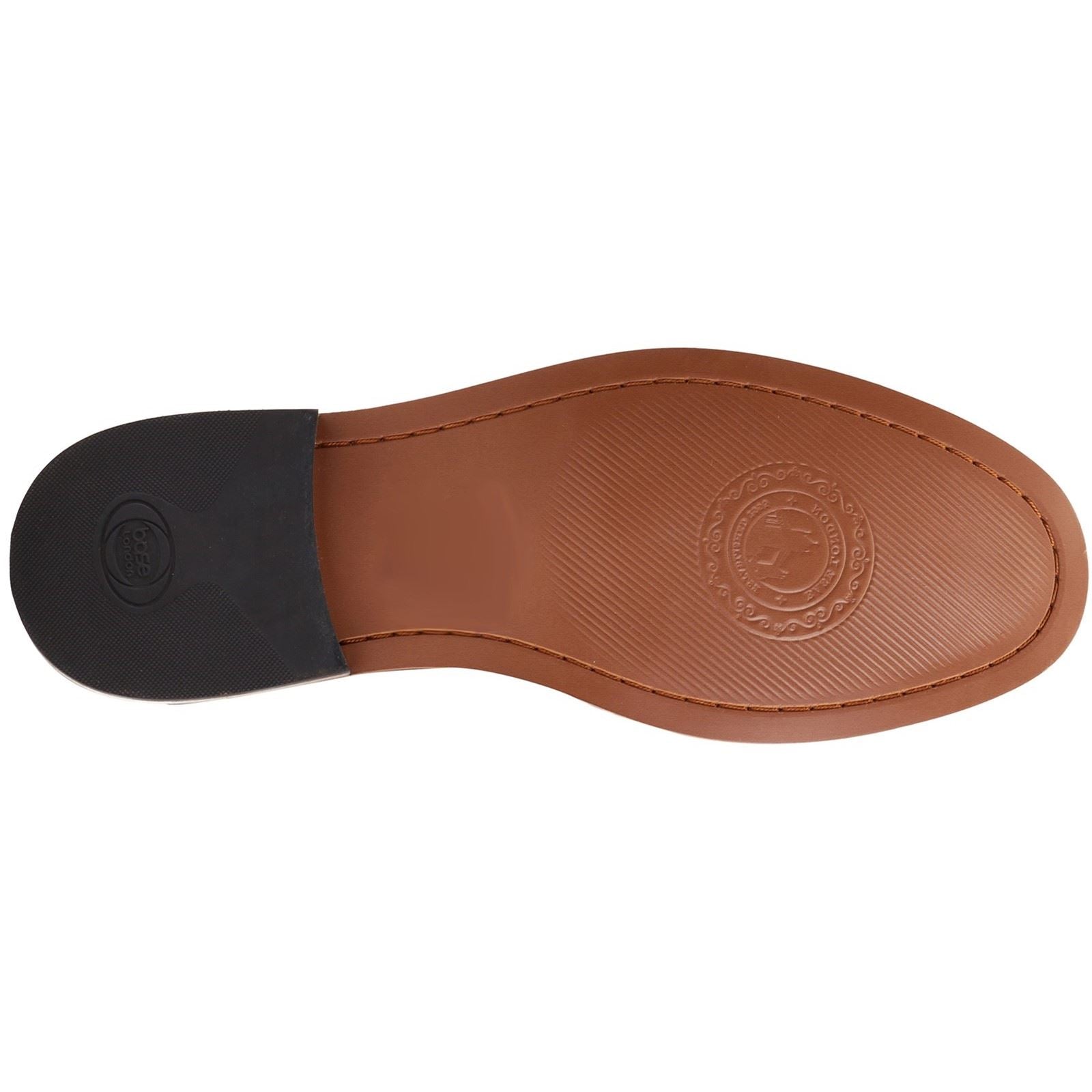 Base London Madison Leder Herren Schwarze Mokassins