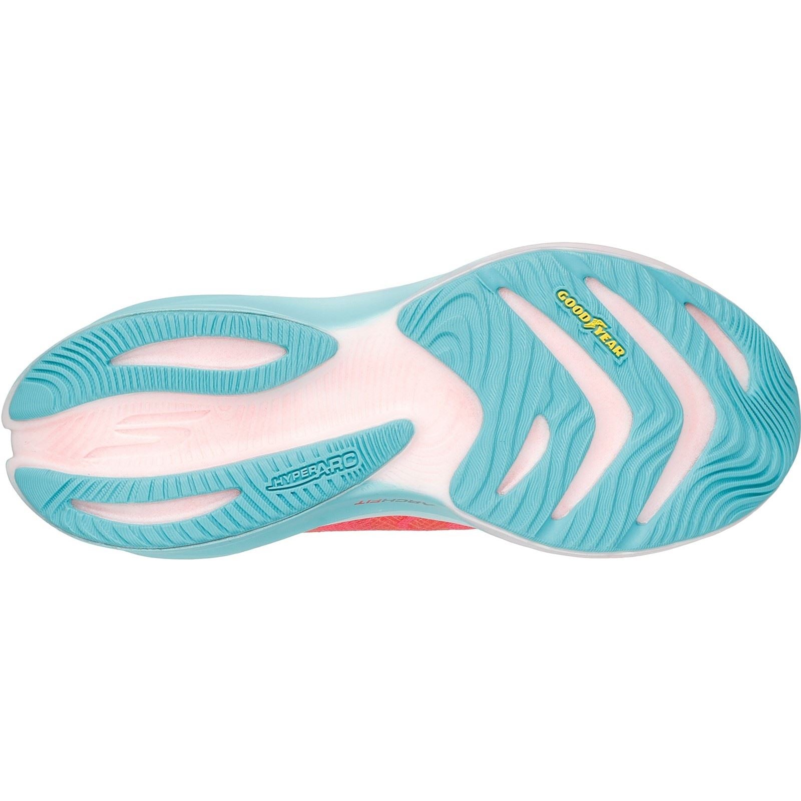 Skechers Performance GO RUN Ride 12 Damen Sneaker in Koralle aus Stoff