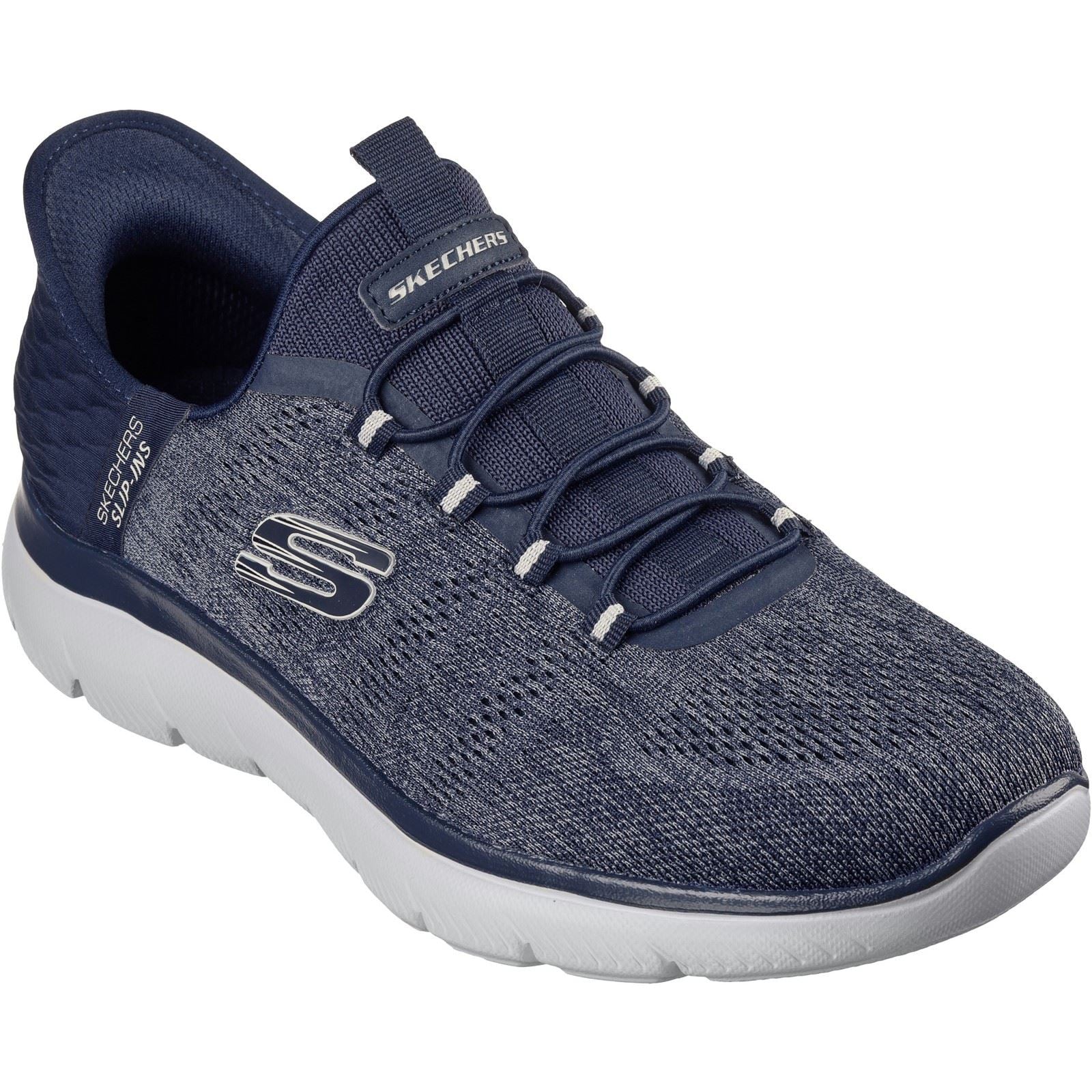 Skechers Summits Key Pace Textile Herren Navy Sneakers