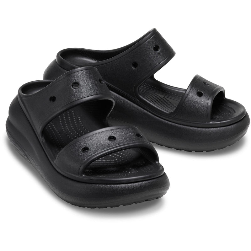 Crocs Classic Crush Damen Clogs Aus Thermoplast In Schwarz