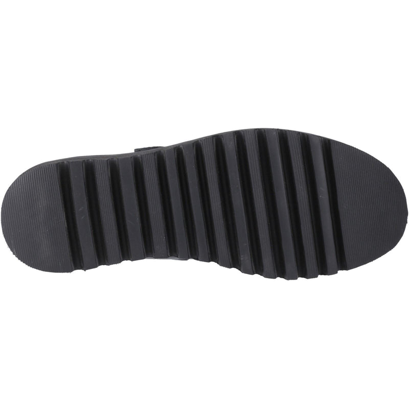 Hush Puppies Florrie T-Bar Mädchenschuhe Aus Schwarzem Leder