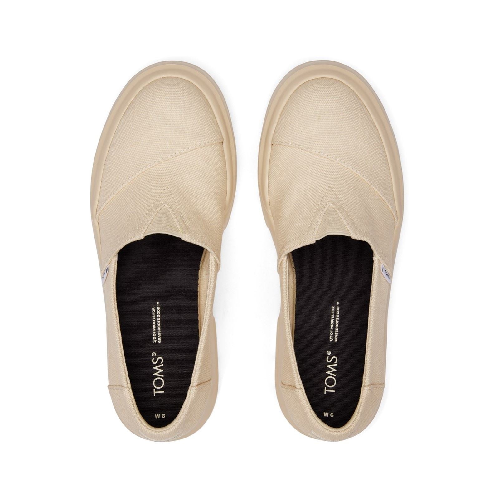TOMS Alpargata Combat Low Hundert Prozent Baumwolle Damen Beige Slipper