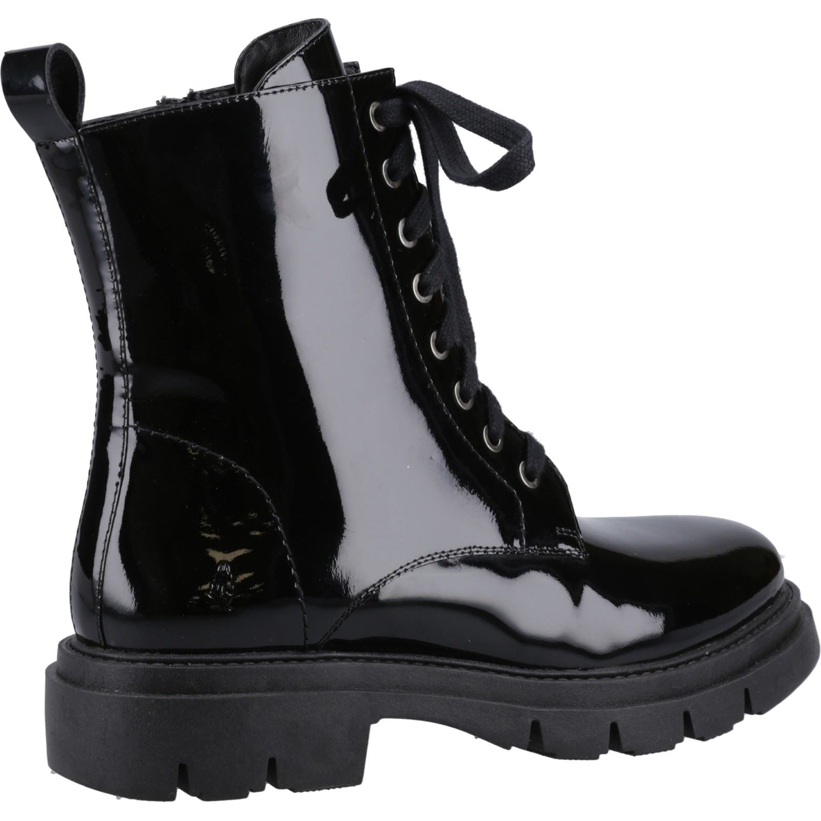 Hush Puppies Rhea Leder Damen Schwarze Stiefel