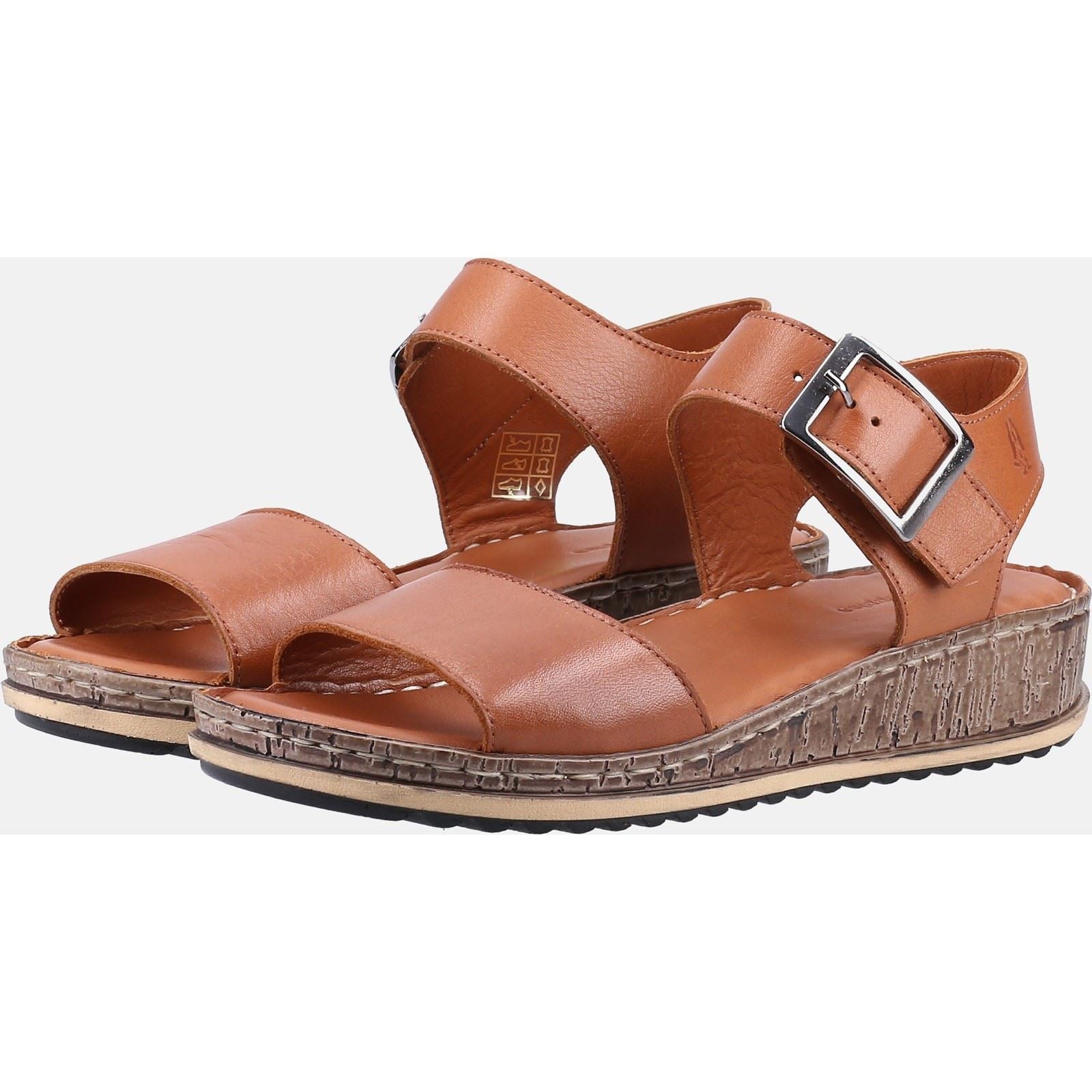 Hush Puppies Ellie Damen Sandalen Aus Leder In Tan