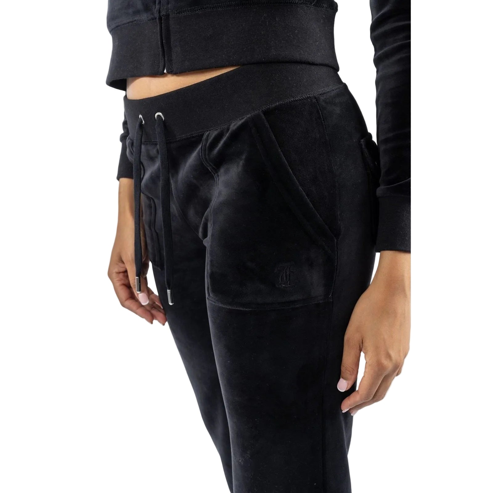 Juicy Couture Del Ray Polyester Damen Schwarze Jogger