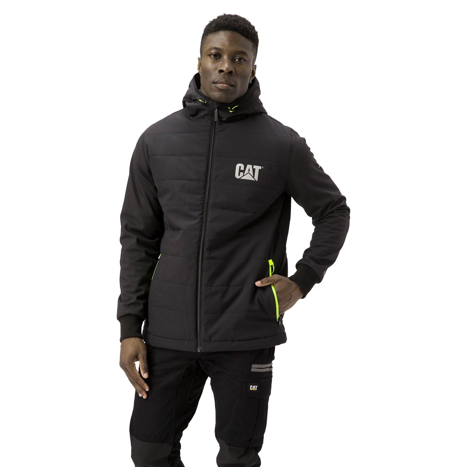 Caterpillar Tech Hybrid Herren Schwarze Jacke