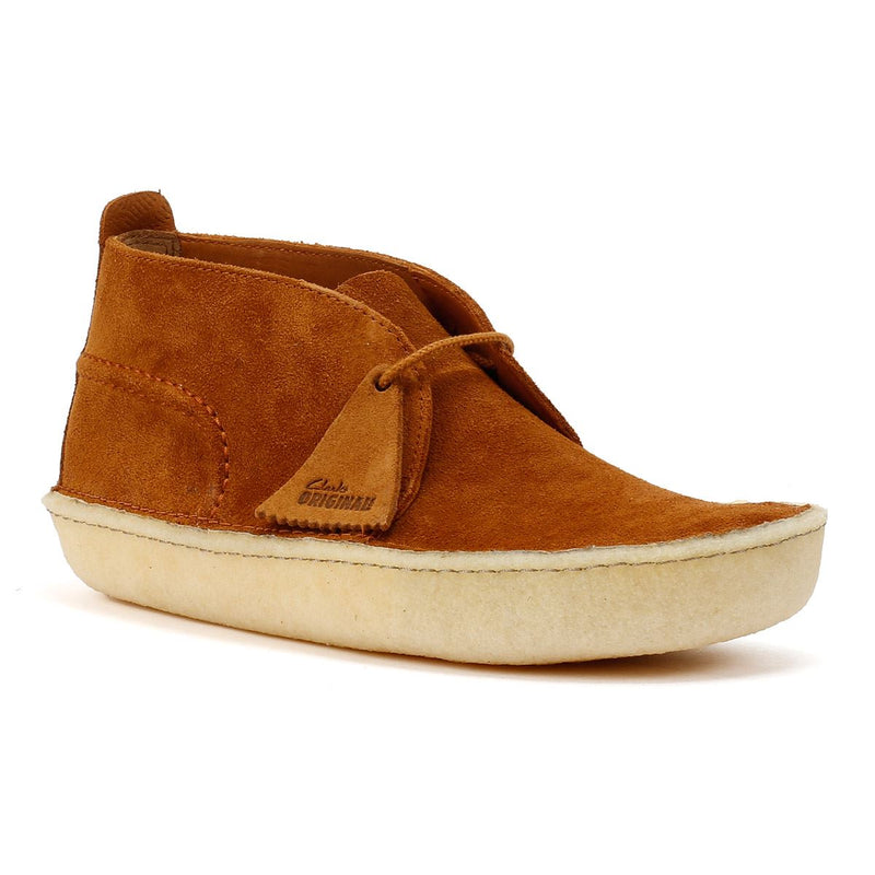Clarks Originals Desert Rain Herren Wildleder Stiefel In Braun