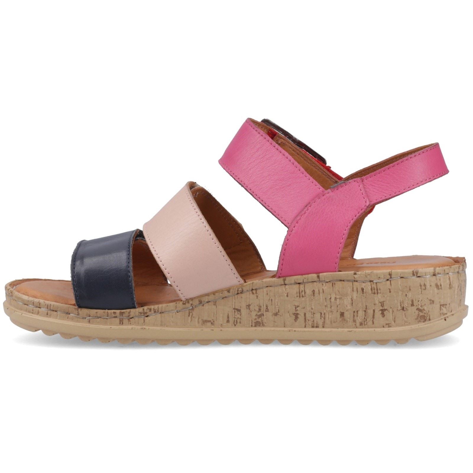 Hush Puppies Eliana Leder Damen Fuchsia Sandalen
