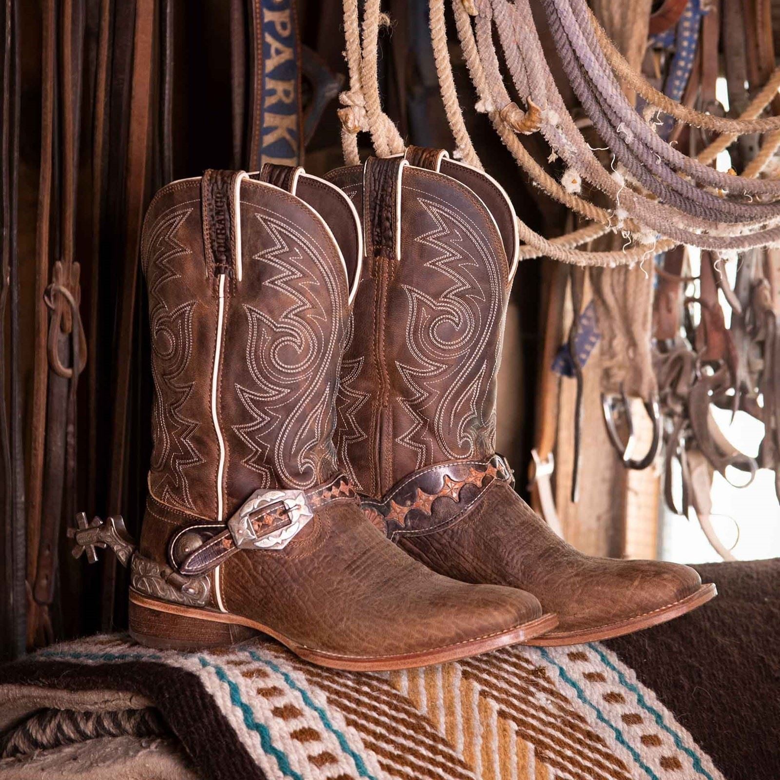 Durango Arena Pro Leder Herren Getragene Sattelstiefel
