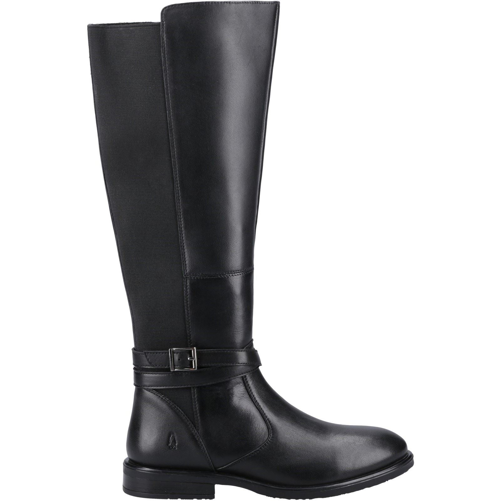 Hush Puppies Victoria Leder Damen Schwarze Stiefel