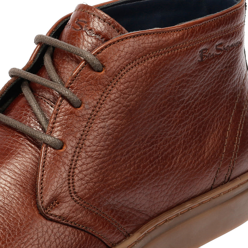 Ben Sherman Parka Braune Herrenstiefel Aus Leder