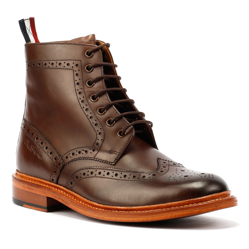 Ben Sherman Arthur Braune Herrenstiefel Aus Leder