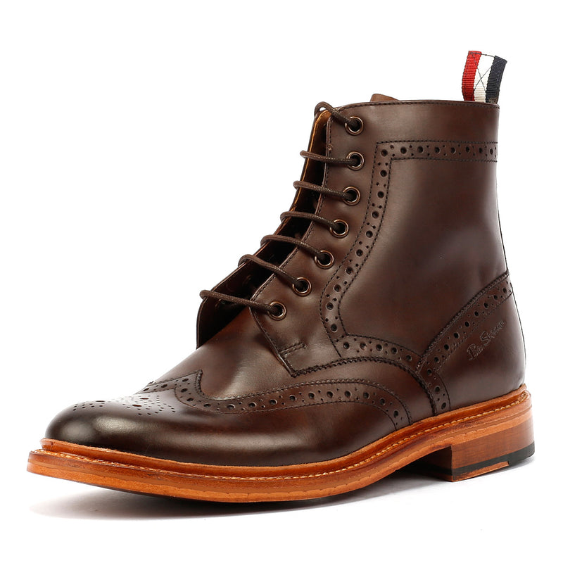 Ben Sherman Arthur Braune Herrenstiefel Aus Leder