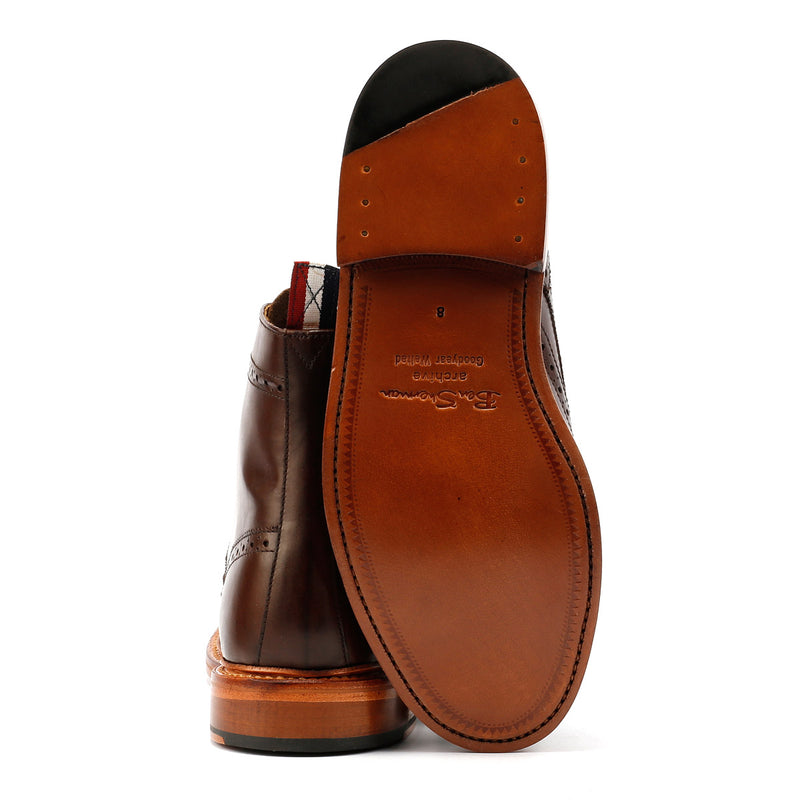 Ben Sherman Arthur Braune Herrenstiefel Aus Leder