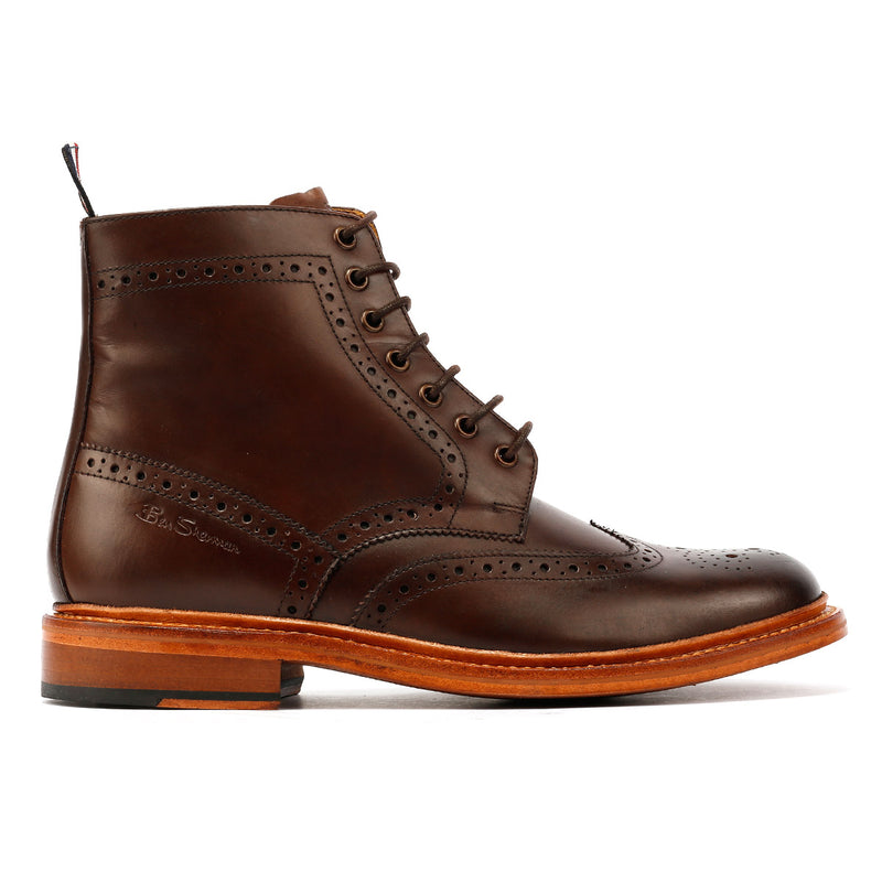 Ben Sherman Arthur Braune Herrenstiefel Aus Leder