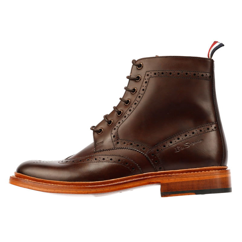 Ben Sherman Arthur Braune Herrenstiefel Aus Leder