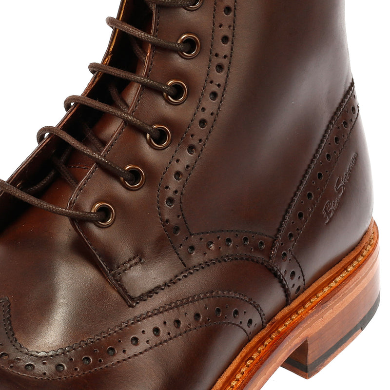 Ben Sherman Arthur Braune Herrenstiefel Aus Leder