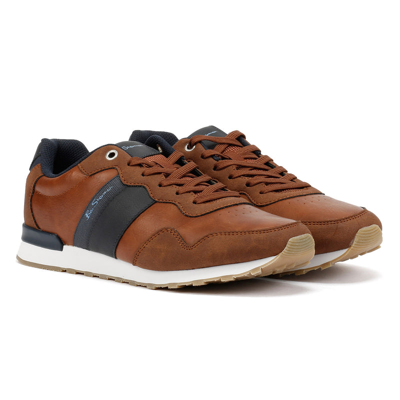 Ben Sherman Owen Retro Herren Braun Sneaker