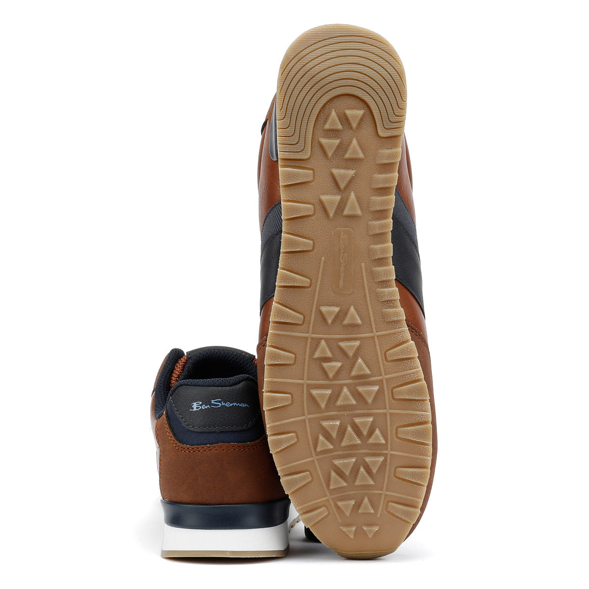 Ben Sherman Owen Retro Herren Braun Sneaker