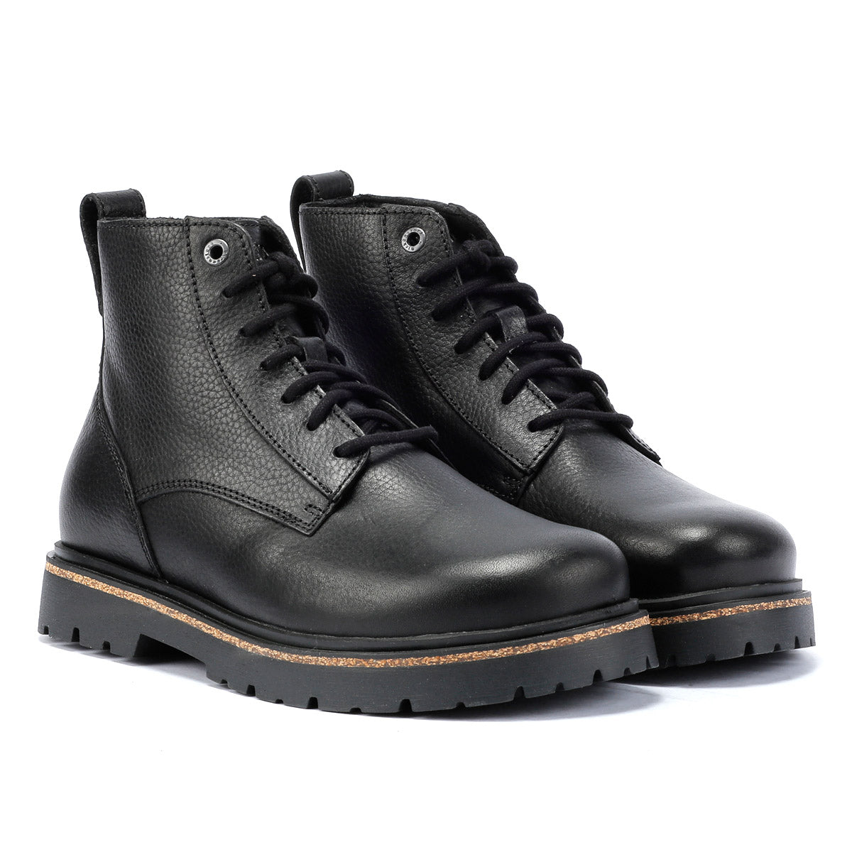 Birkenstock Highwood Lace Mid Damenlederstiefel In Schwarz