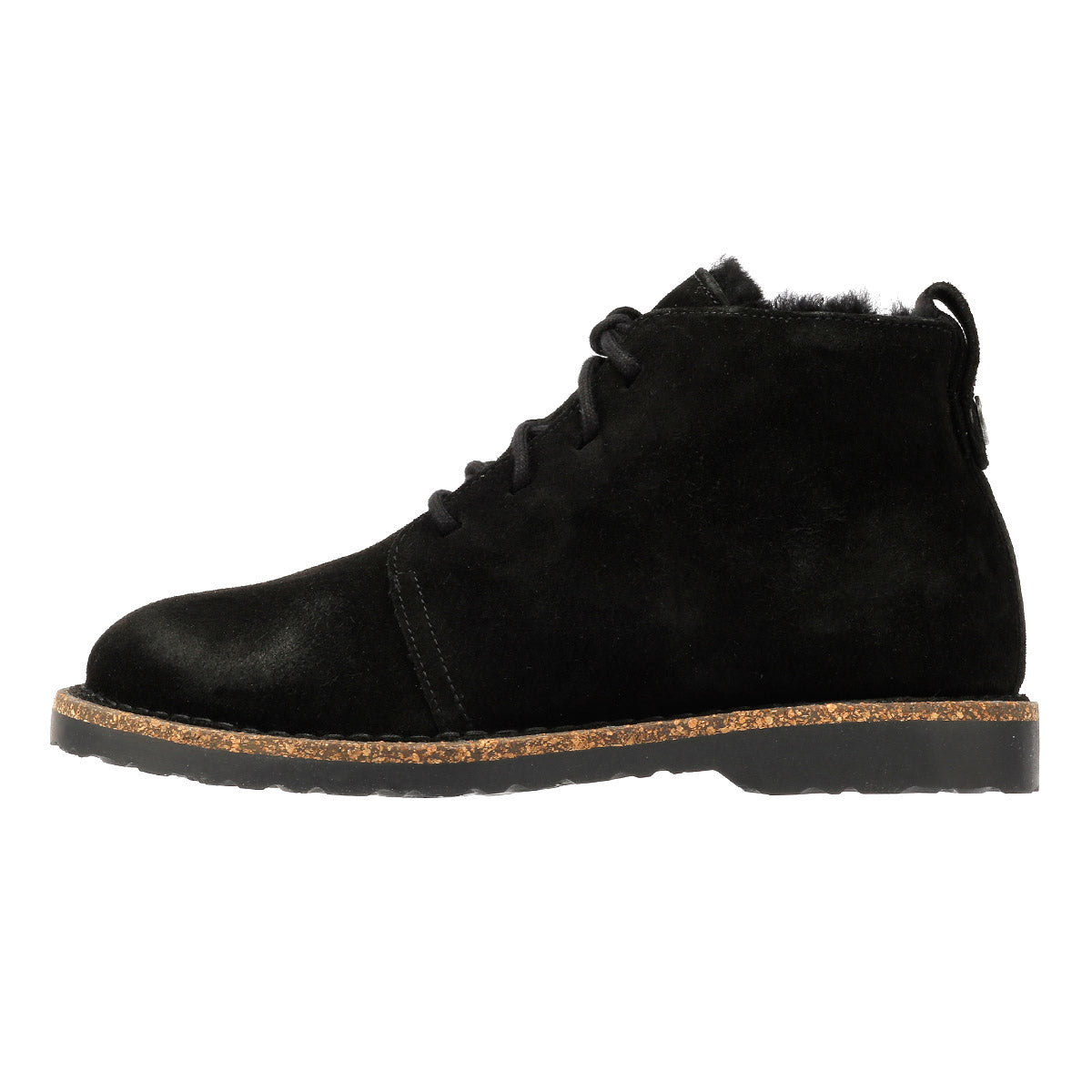 Birkenstock Uppsala Mid Shearling Damenstiefel Aus Schwarzem Wildleder