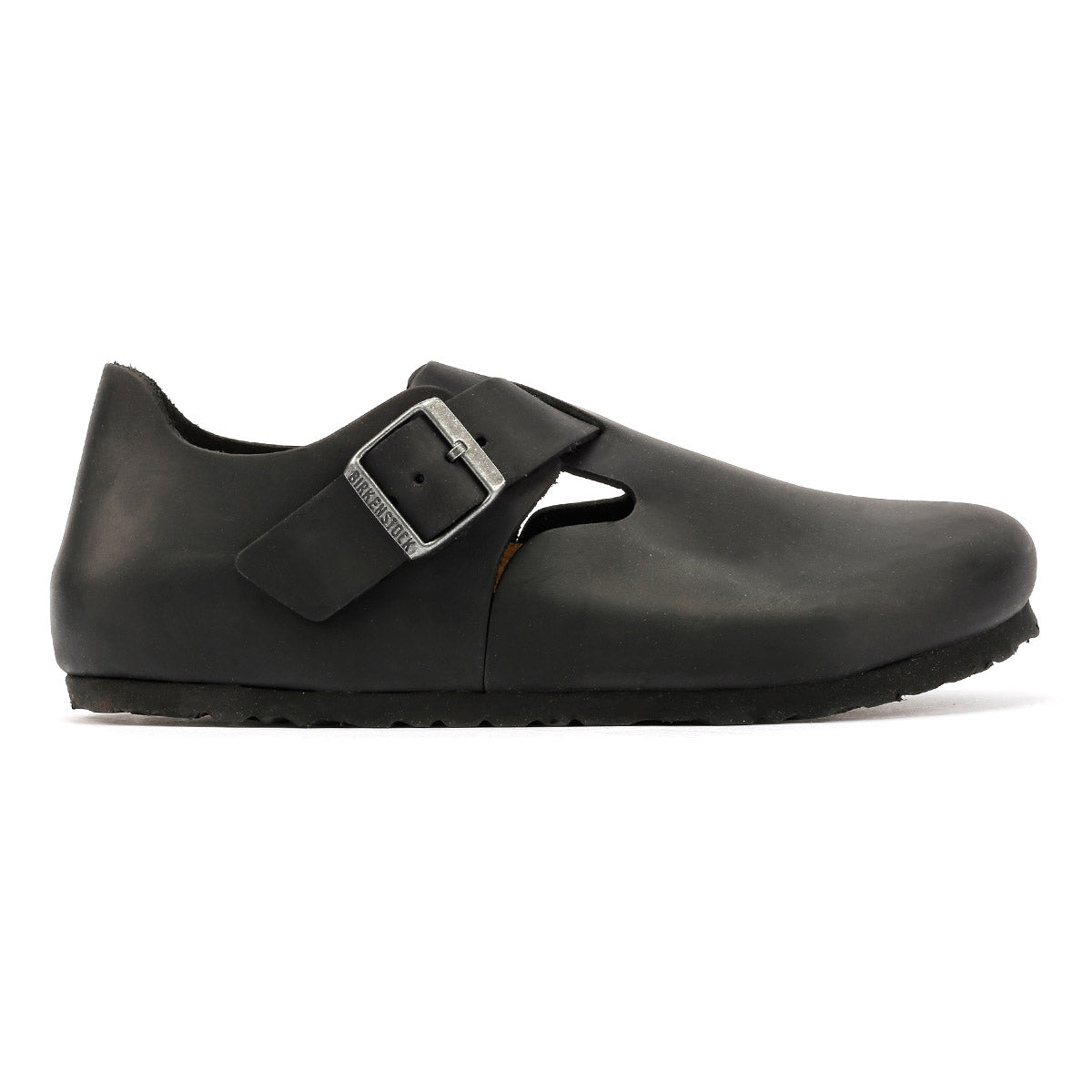 Birkenstock London Leder Damenschuhe Schwarz