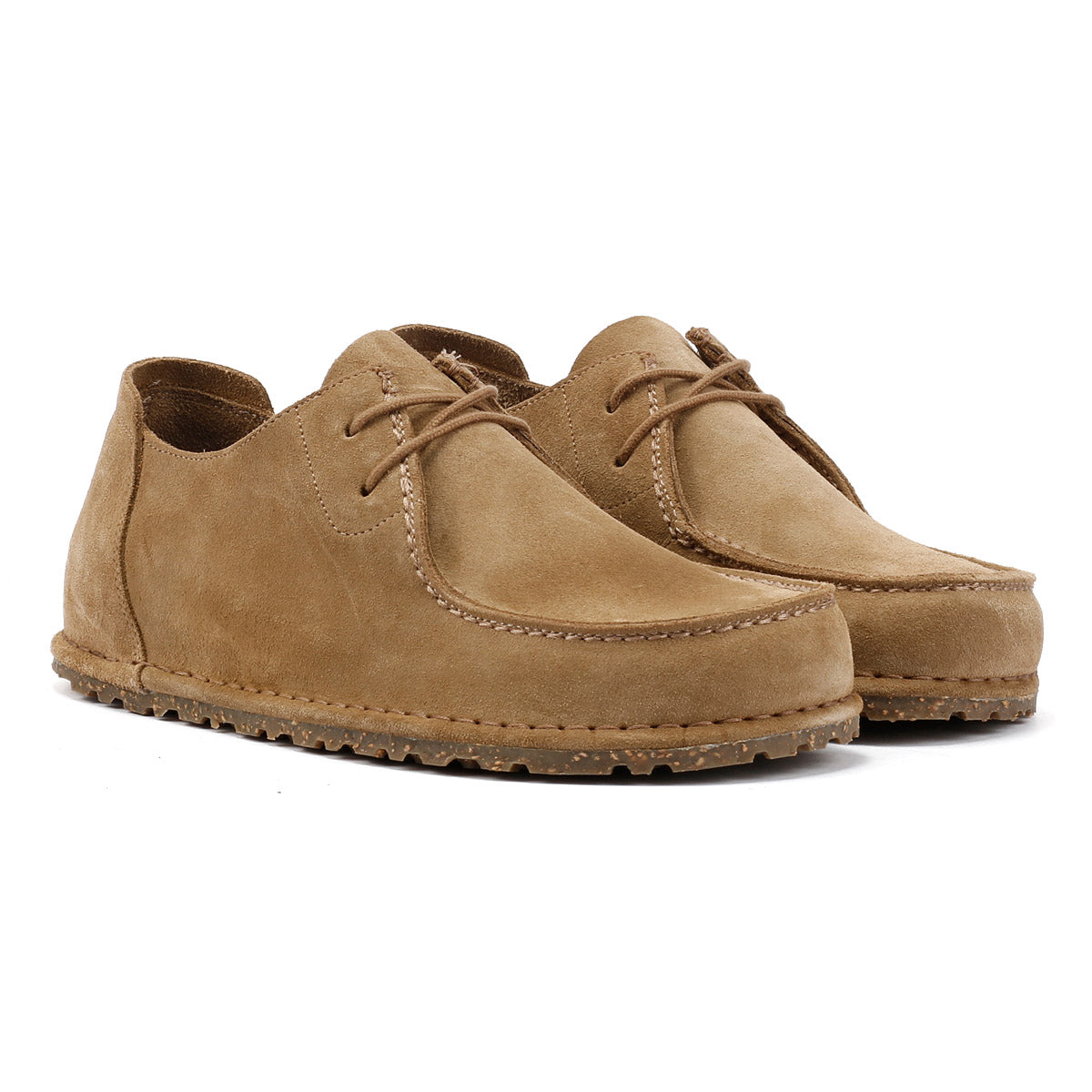 Birkenstock Utti Wildleder Herren Braune Schnürschuhe