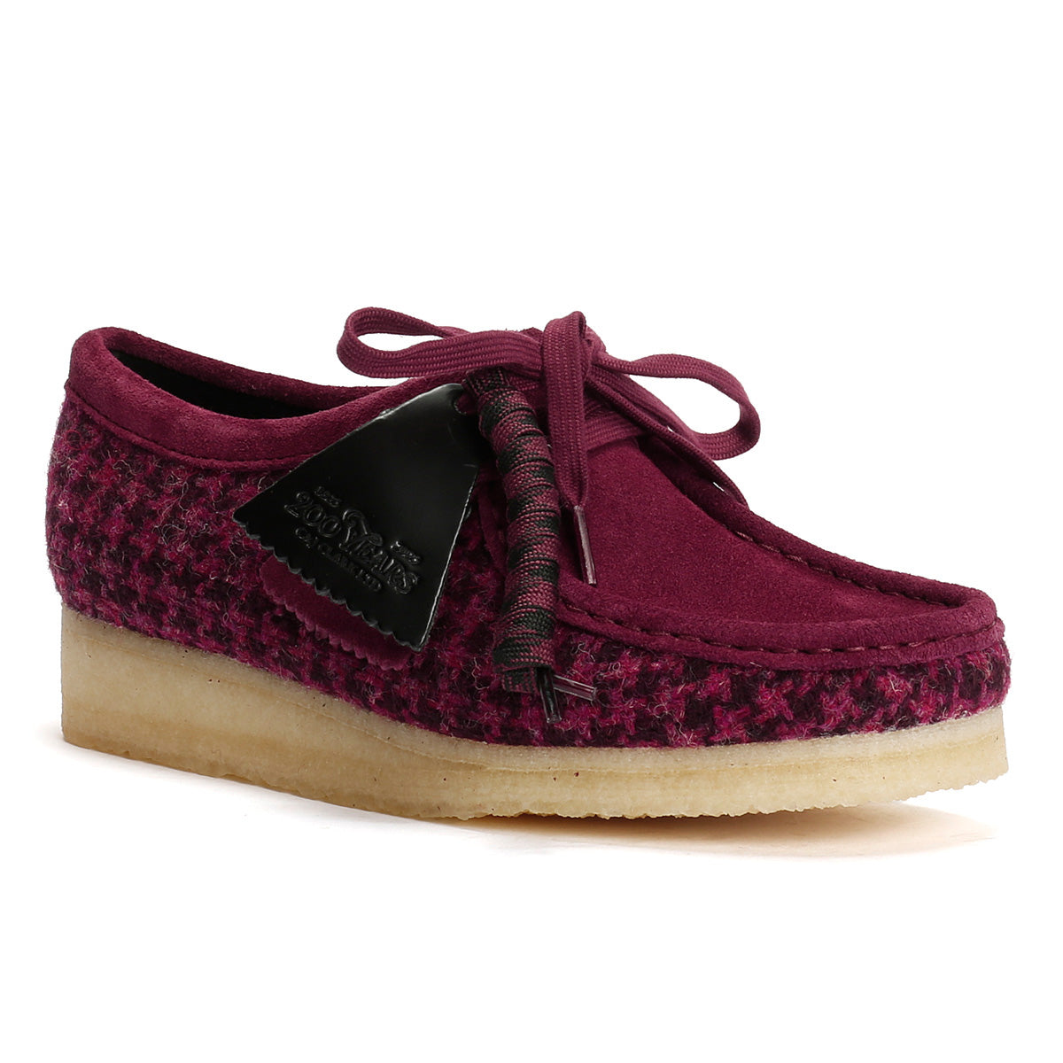 Clarks Originals Wallabee Damen Lila Textilschuhe