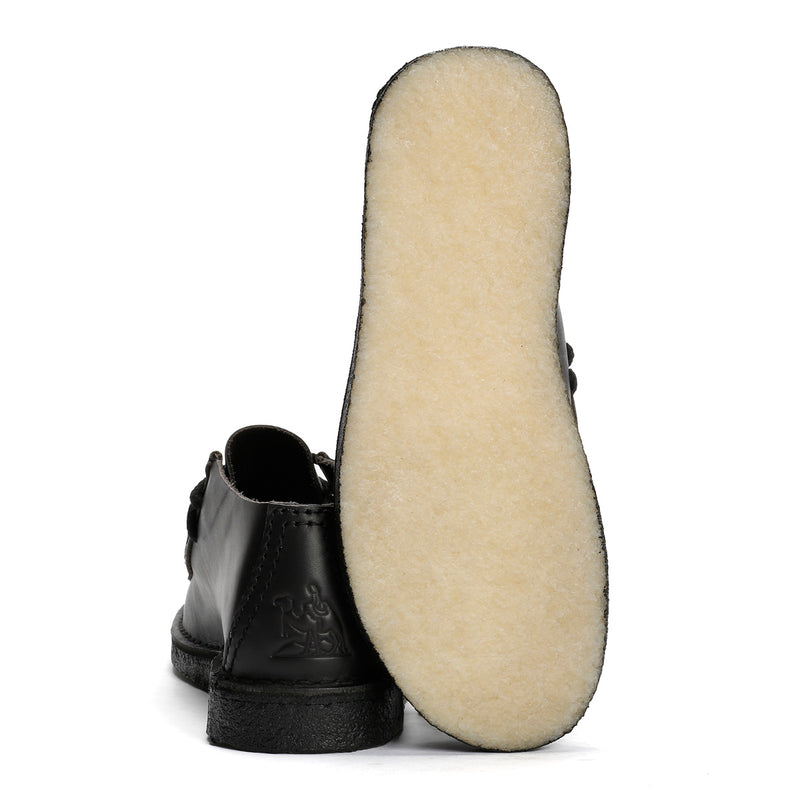 Clarks Originals Desert Nomad Leder Herren Schwarz Schnürschuhe