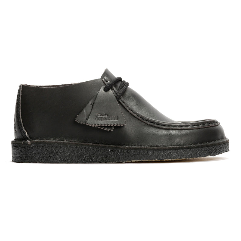 Clarks Originals Desert Nomad Leder Herren Schwarz Schnürschuhe