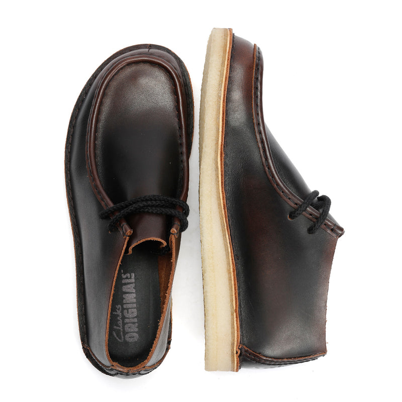 Clarks Originals Desert Nomad Herren Schnürschuhe Aus Braunem Leder