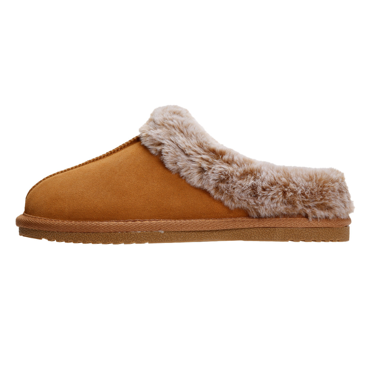 Hush Puppies Amara Wildleder Damen Hausschuhe In Hellbraun