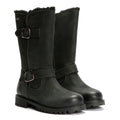 Hush Puppies Winnie Damenlederstiefel In Schwarz
