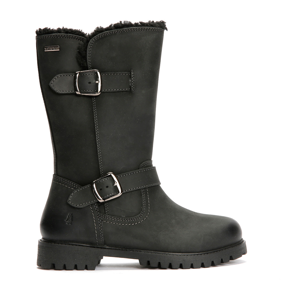 Hush Puppies Winnie Damenlederstiefel In Schwarz